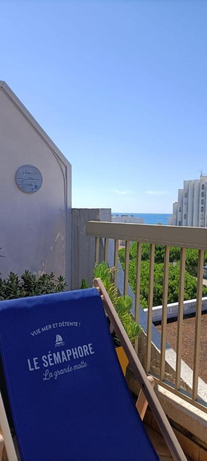 Le Sémaphore - studio climatisé, grande terrasse vue mer - parking, wifi La Grande-Motte Esterno foto