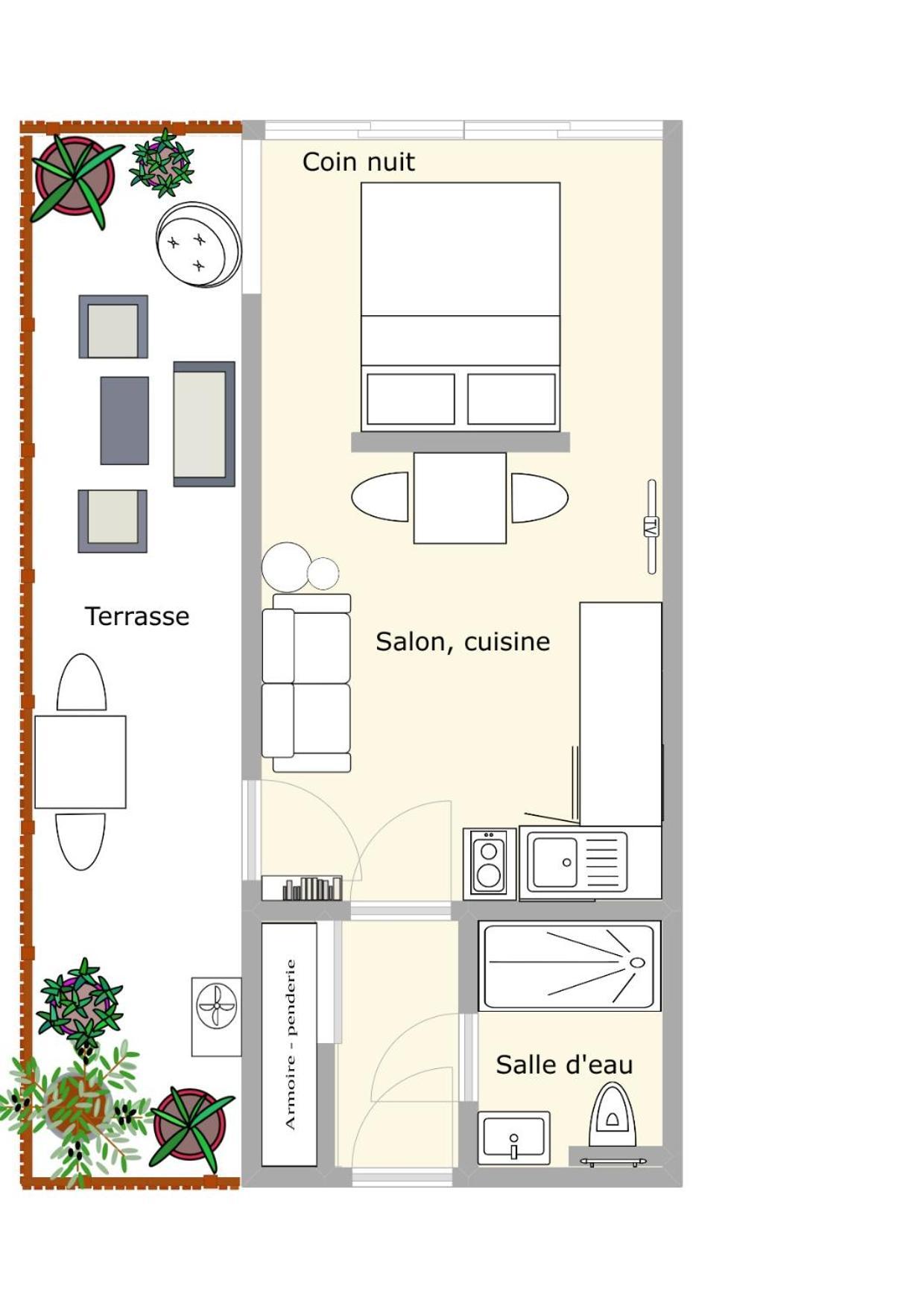 Le Sémaphore - studio climatisé, grande terrasse vue mer - parking, wifi La Grande-Motte Esterno foto